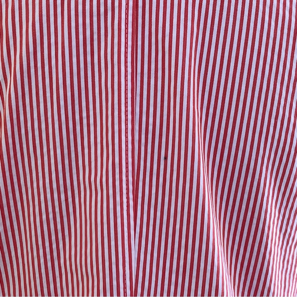 Elliot Lauren White/Orange Pinstripe One Button Blazer 12 - Picture 8 of 10